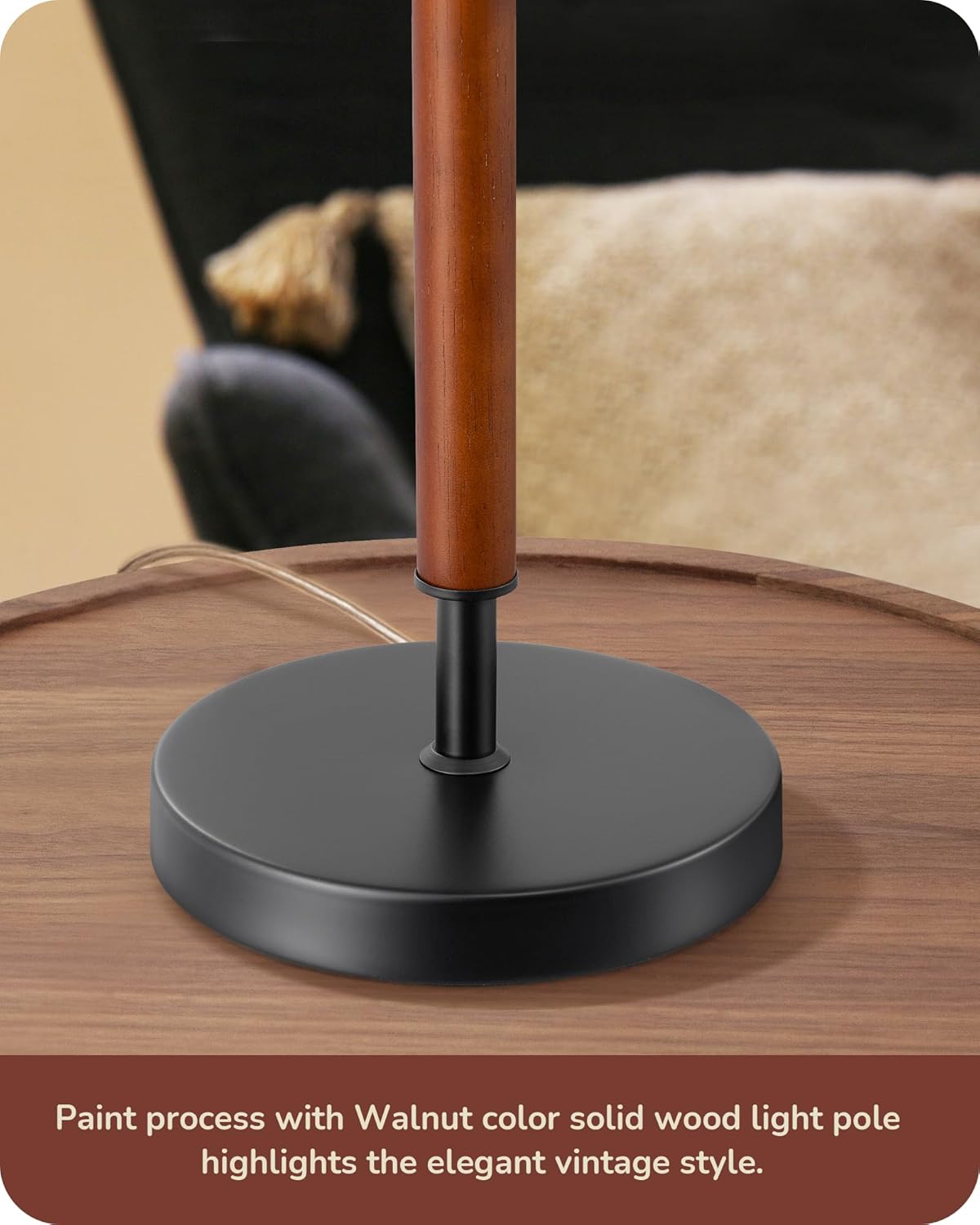 Mid-century modern style table lamp.