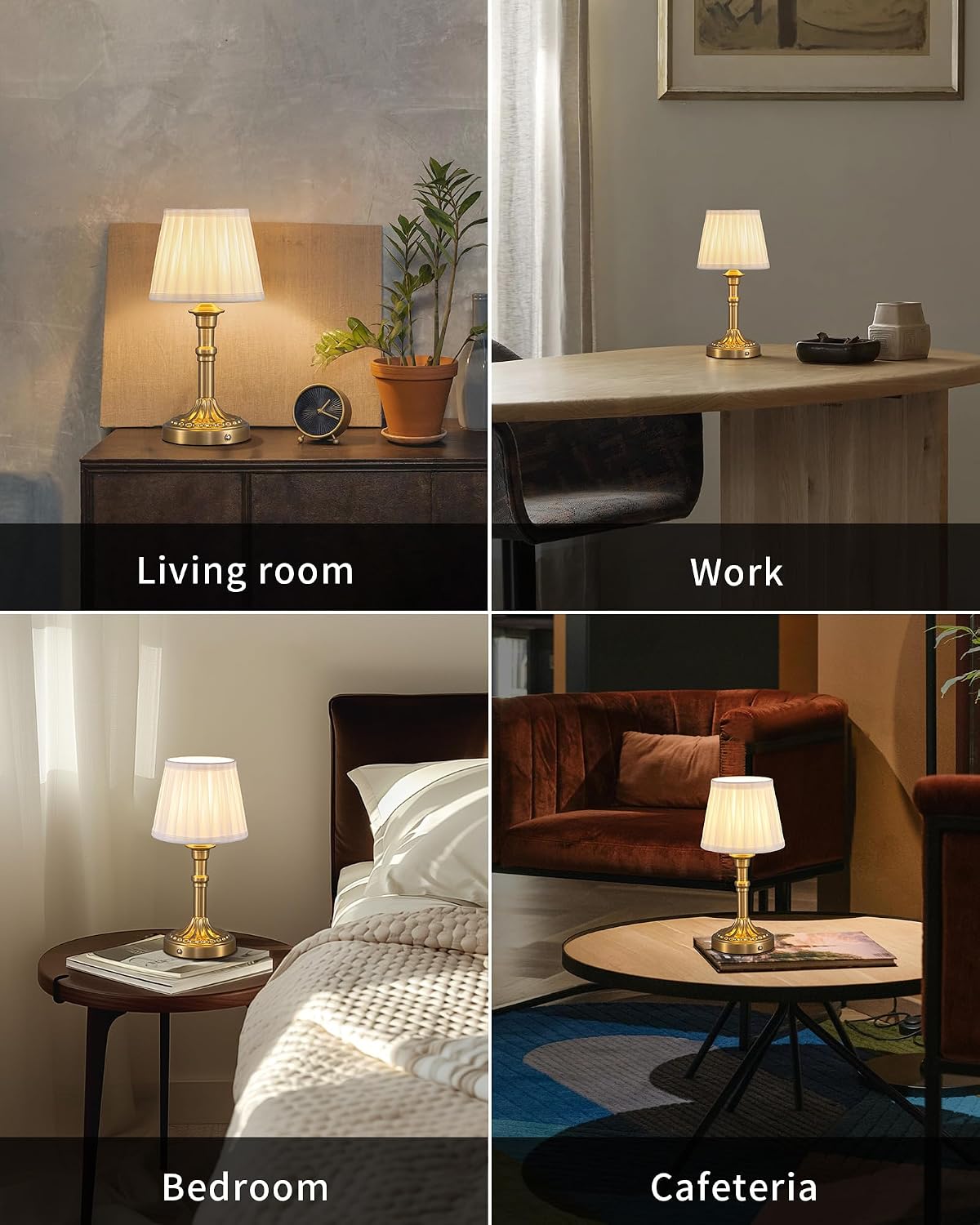 Wireless portable desk lamp