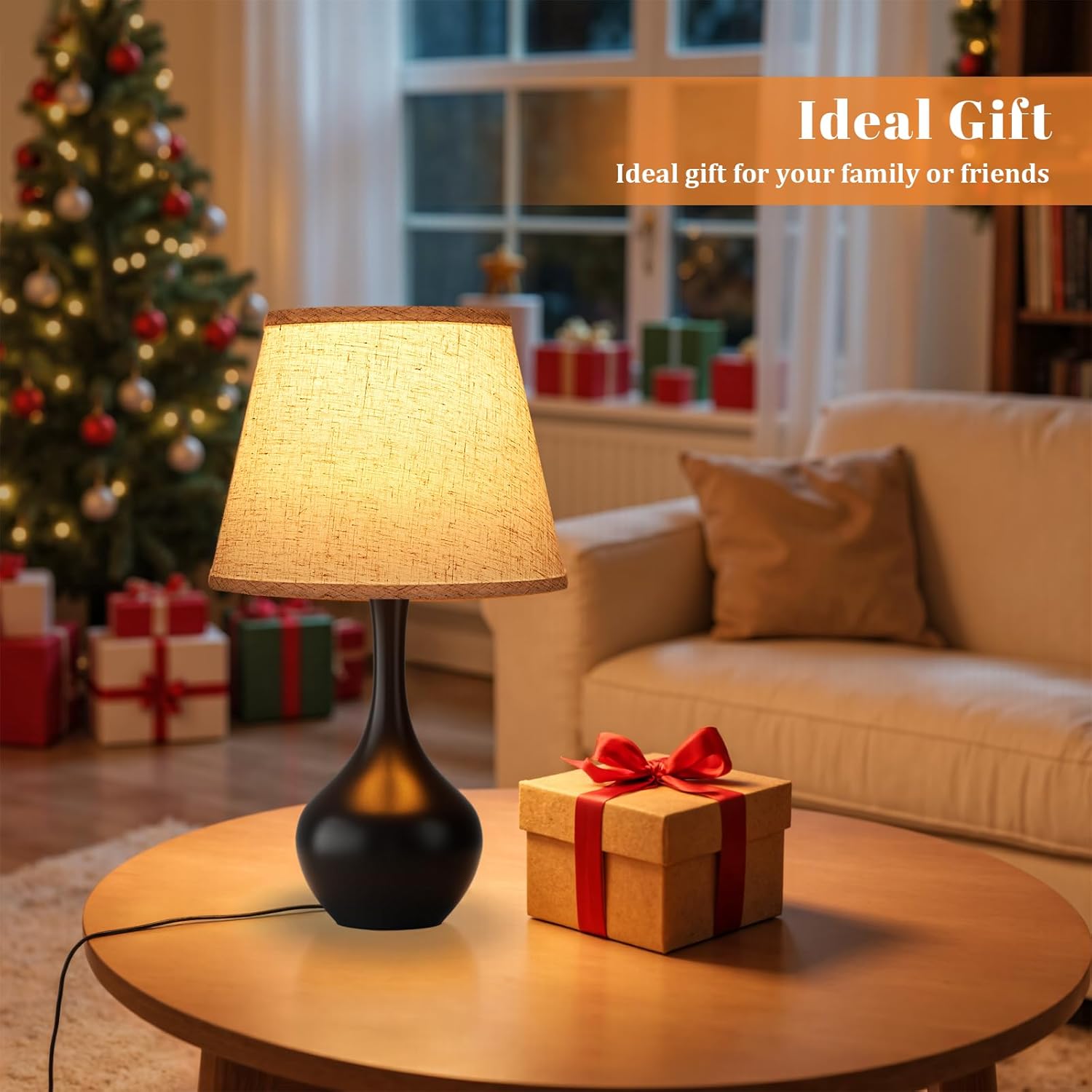 Touch-Control Bedside Lamp – Compact 3-Level Dimmable Table Lamp