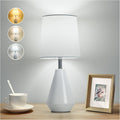 Small Bedside Table Lamp for Bedrooms – Reading Lamp with 3 Color Temperatures
