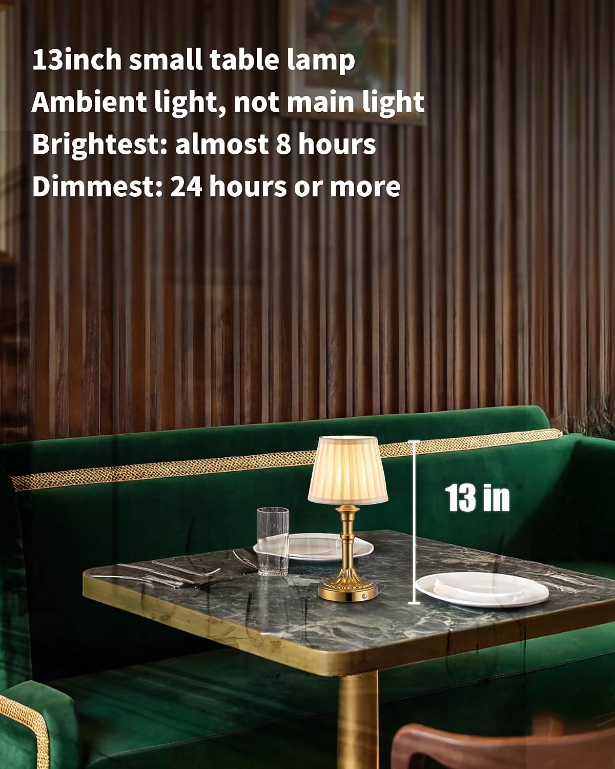 Wireless portable desk lamp