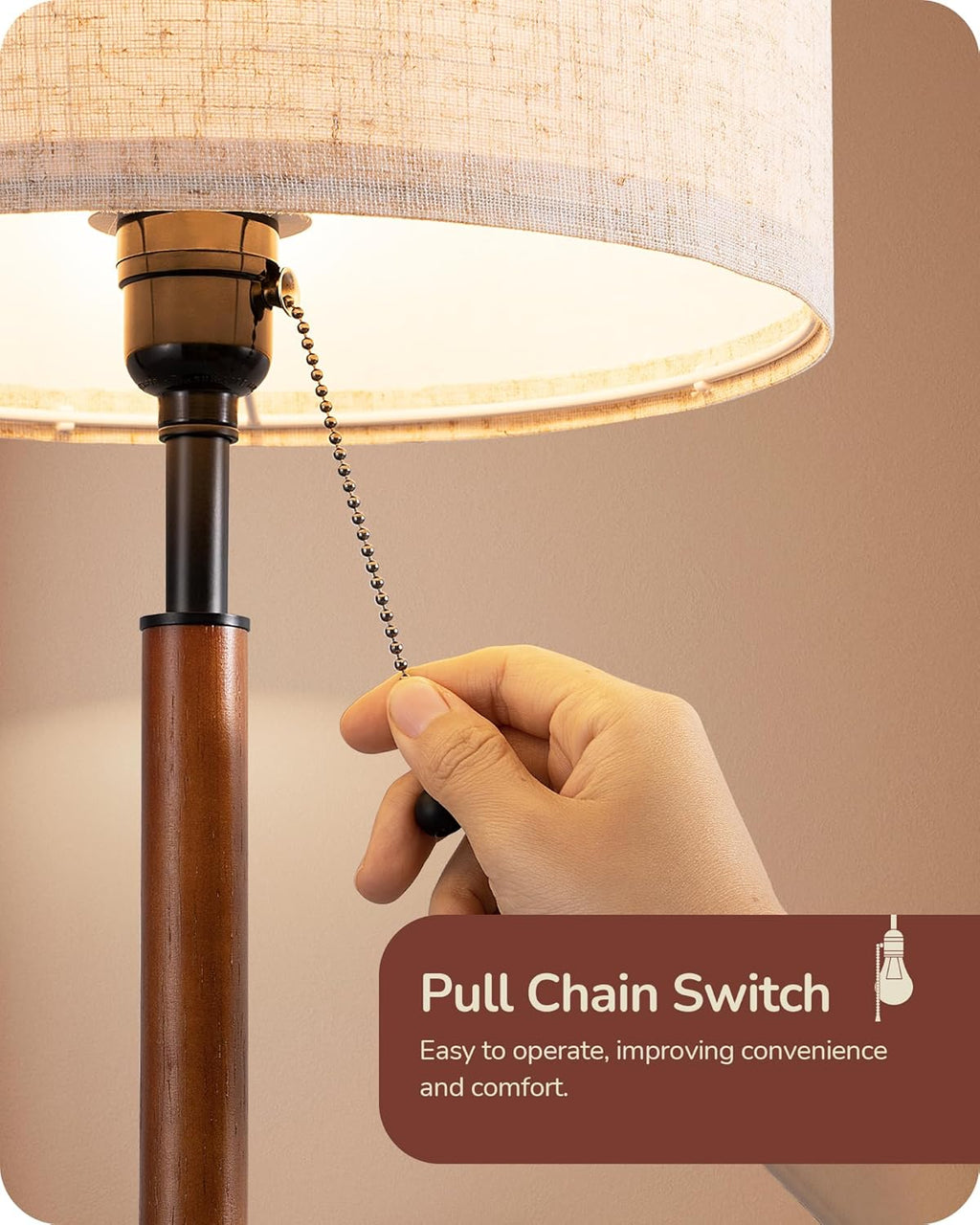 Mid-century modern style table lamp.