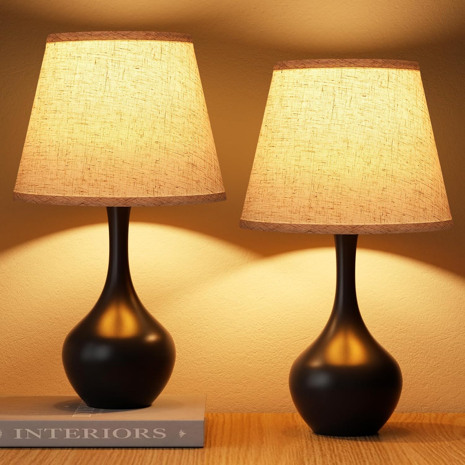 Touch-Control Bedside Lamp – Compact 3-Level Dimmable Table Lamp